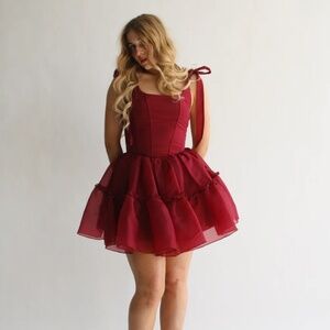 Wild rose and sparrow corset dress